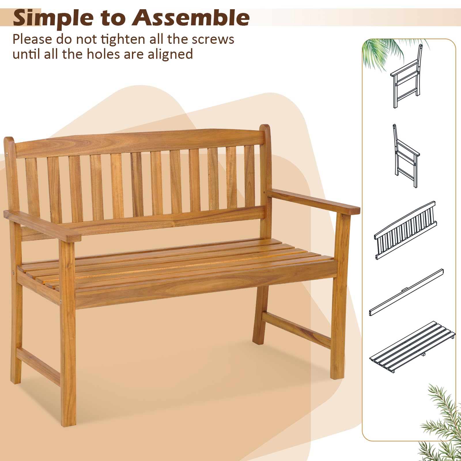 Tangkula packaging and instructions laid out showing easy assembly benefit
