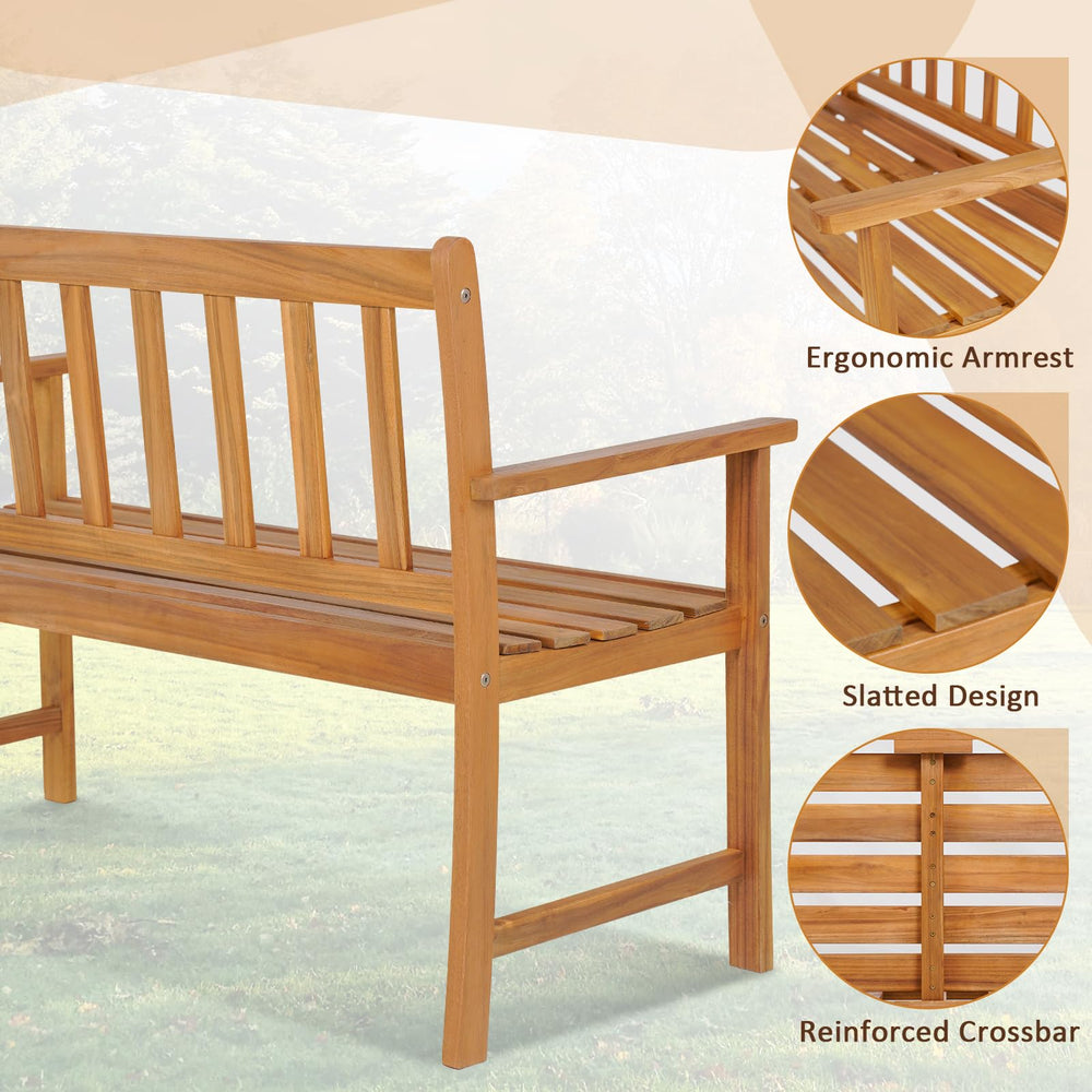 Tangkula painted bench example showing customizable finish and style