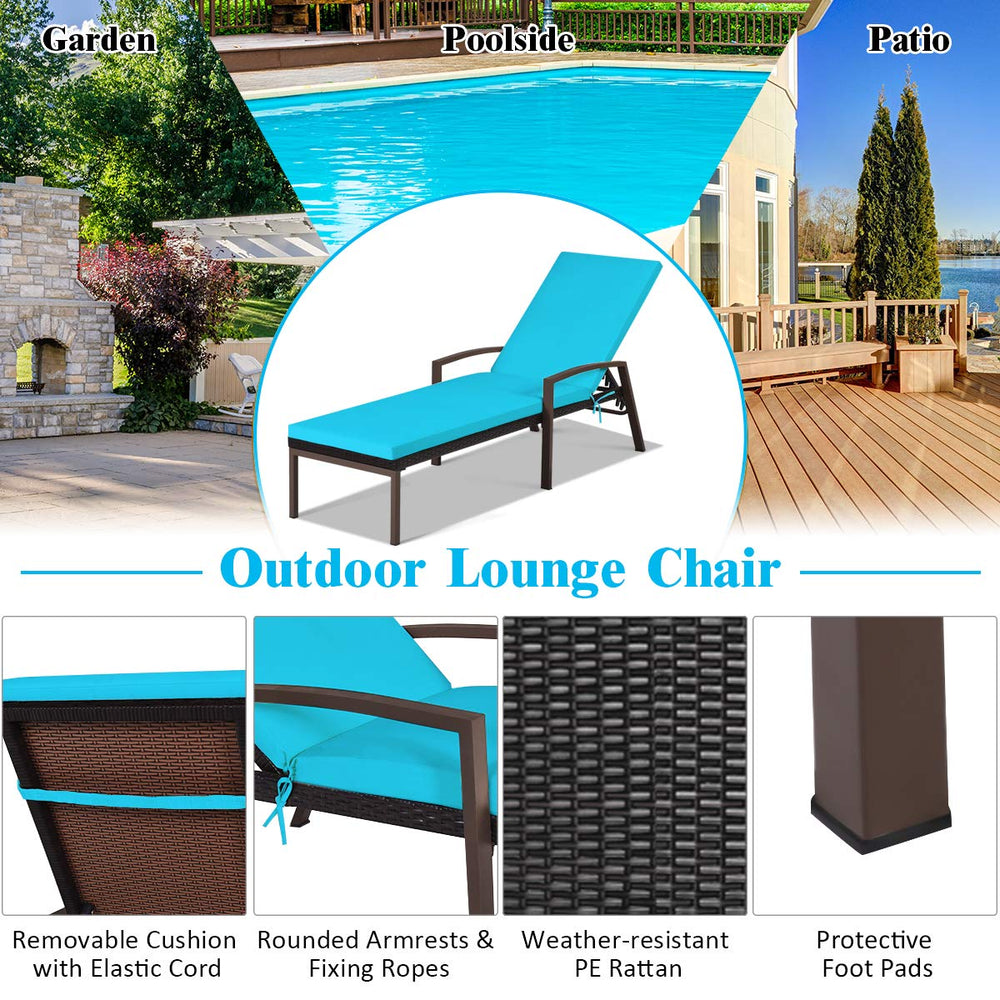 Tangkula poolside setup styling loungers by water for relaxing outdoor ambiance