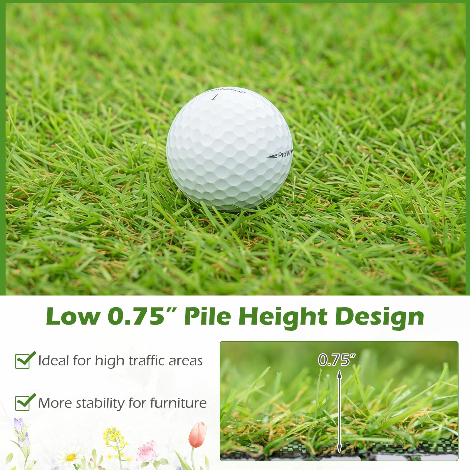 Tangkula scale comparison with ruler illustrating pile height and size clarity