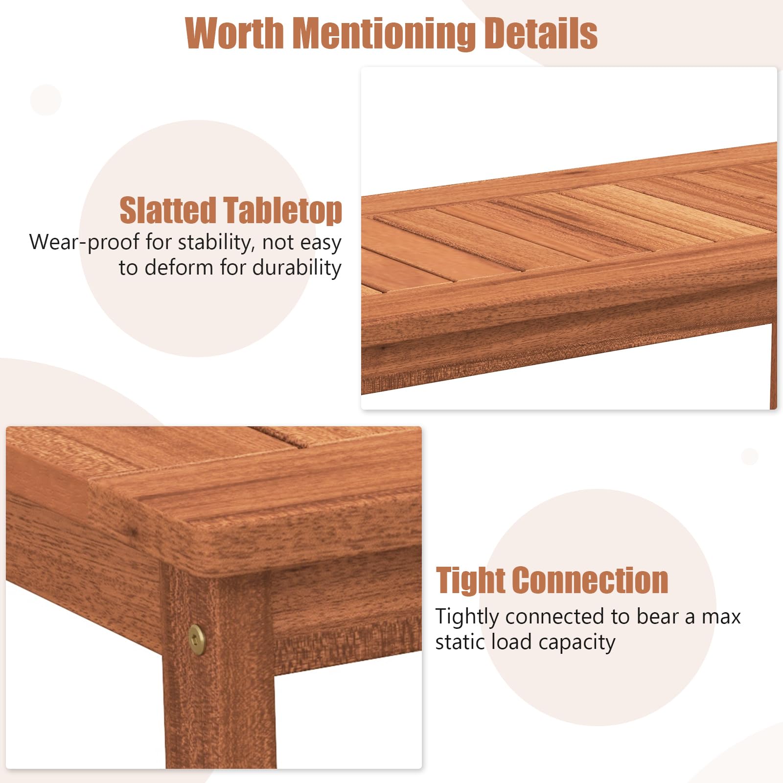 Tangkula coffee table next to sofa illustrating size and placement benefit