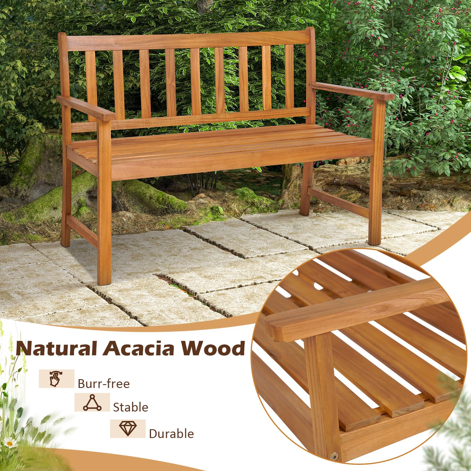 Tangkula scale shot with two people seated demonstrating 48-inch capacity