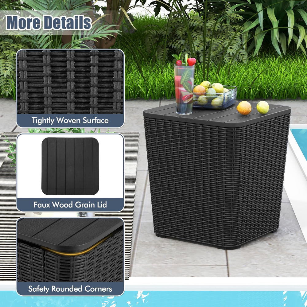 Tangkula side angle with rounded corner for safer outdoor use