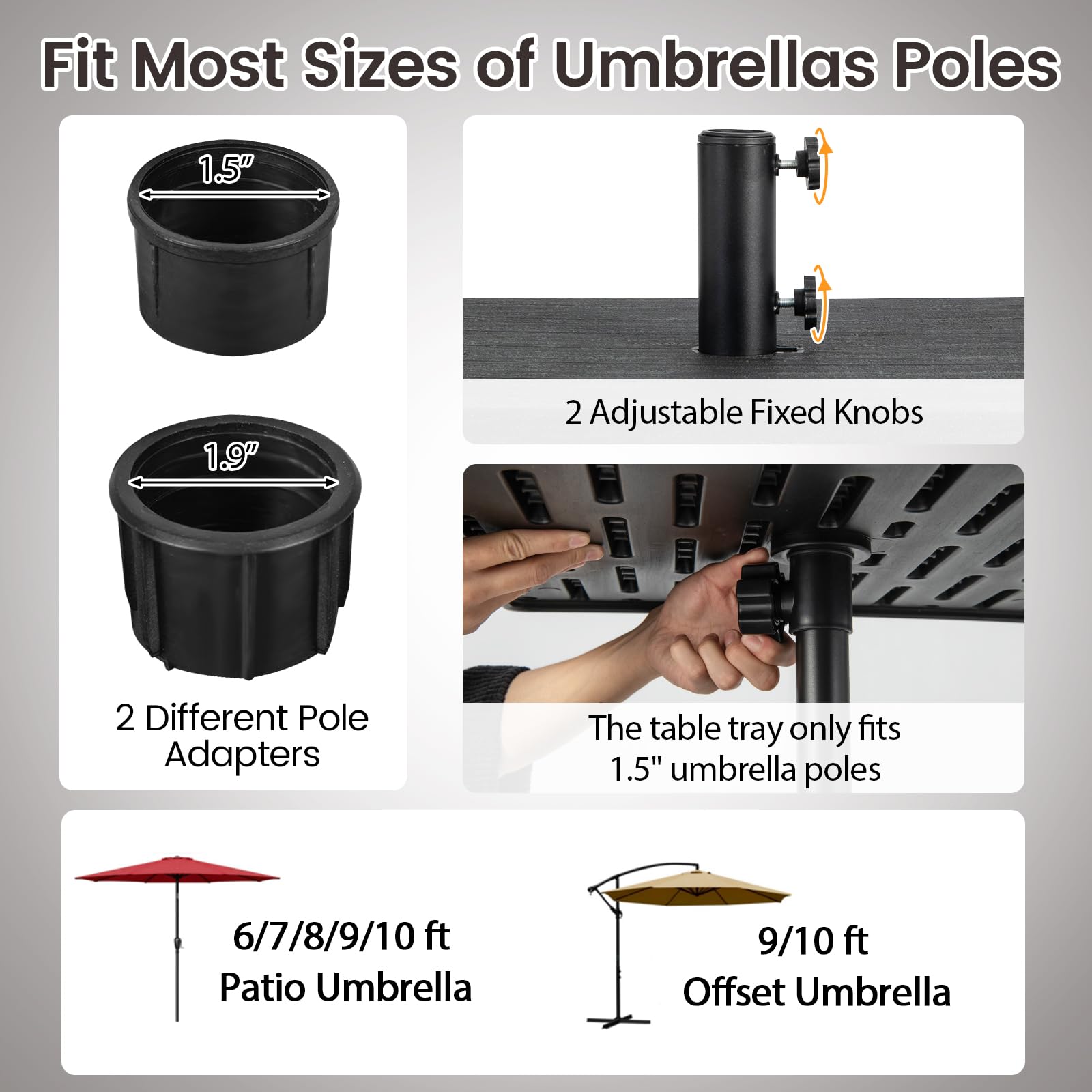 Tangkula side handle and wheel for effortless movement and repositioning