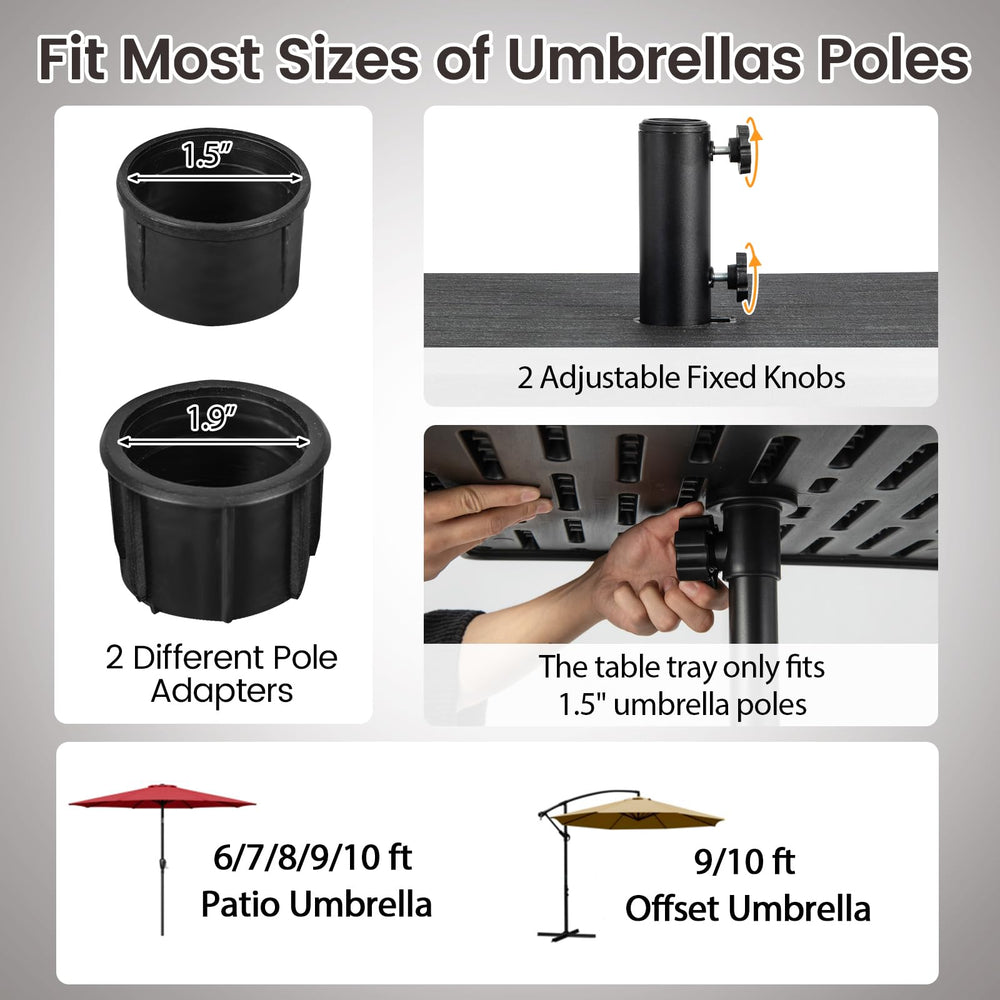 Tangkula side handle and wheel for effortless movement and repositioning