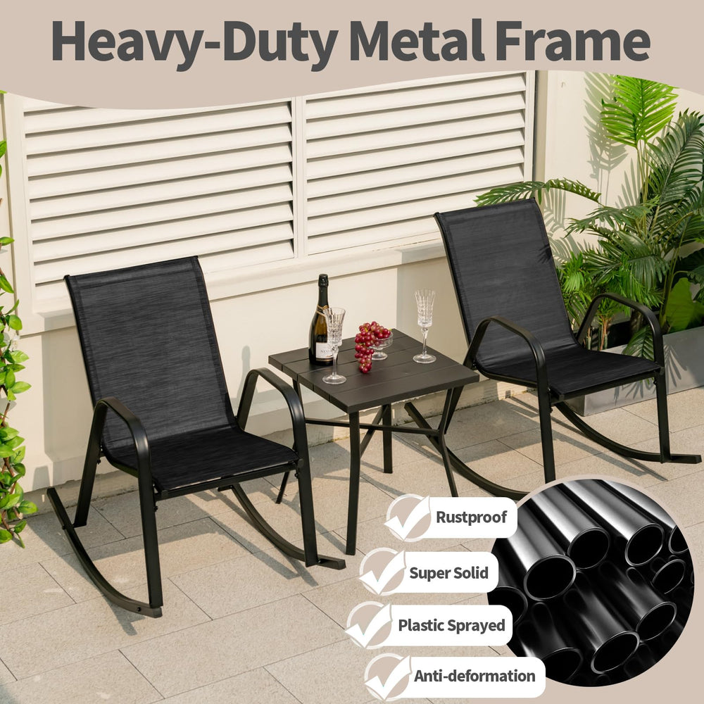 tangkula size comparison chair next to table showing correct scale for patios