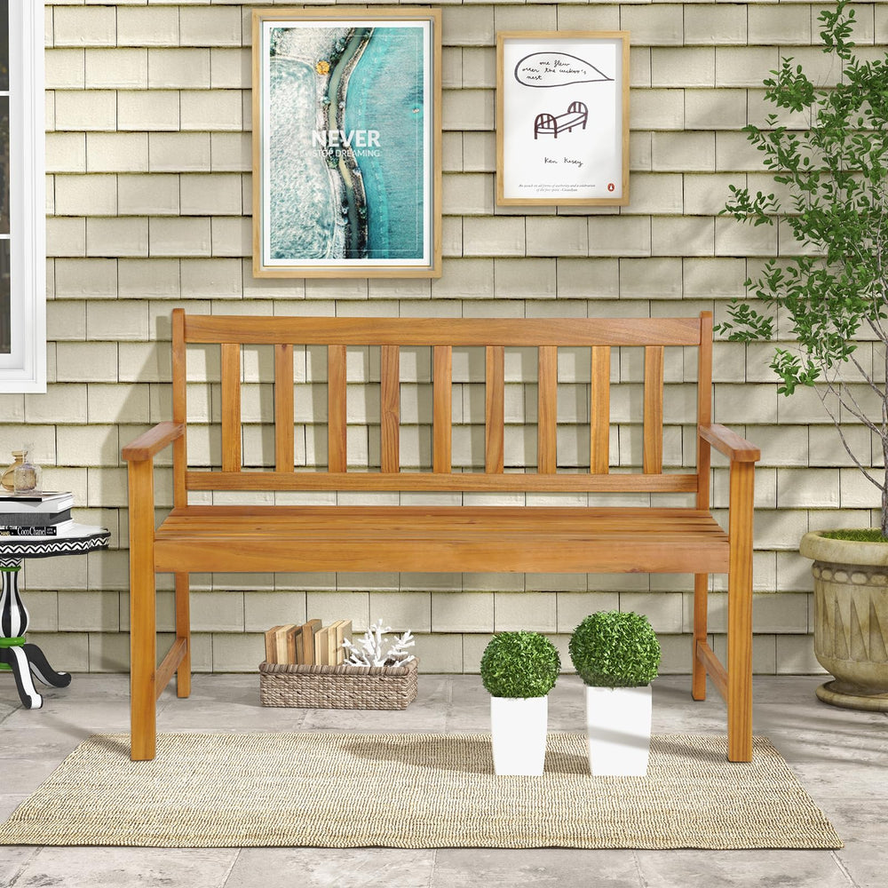 Tangkula slatted seat detail offering breathability and comfortable airflow