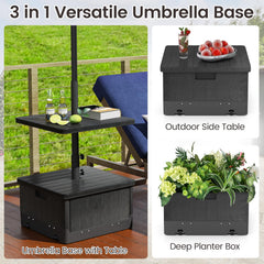 Tangkula tabletop with drinks showing convenient reach and stable surface