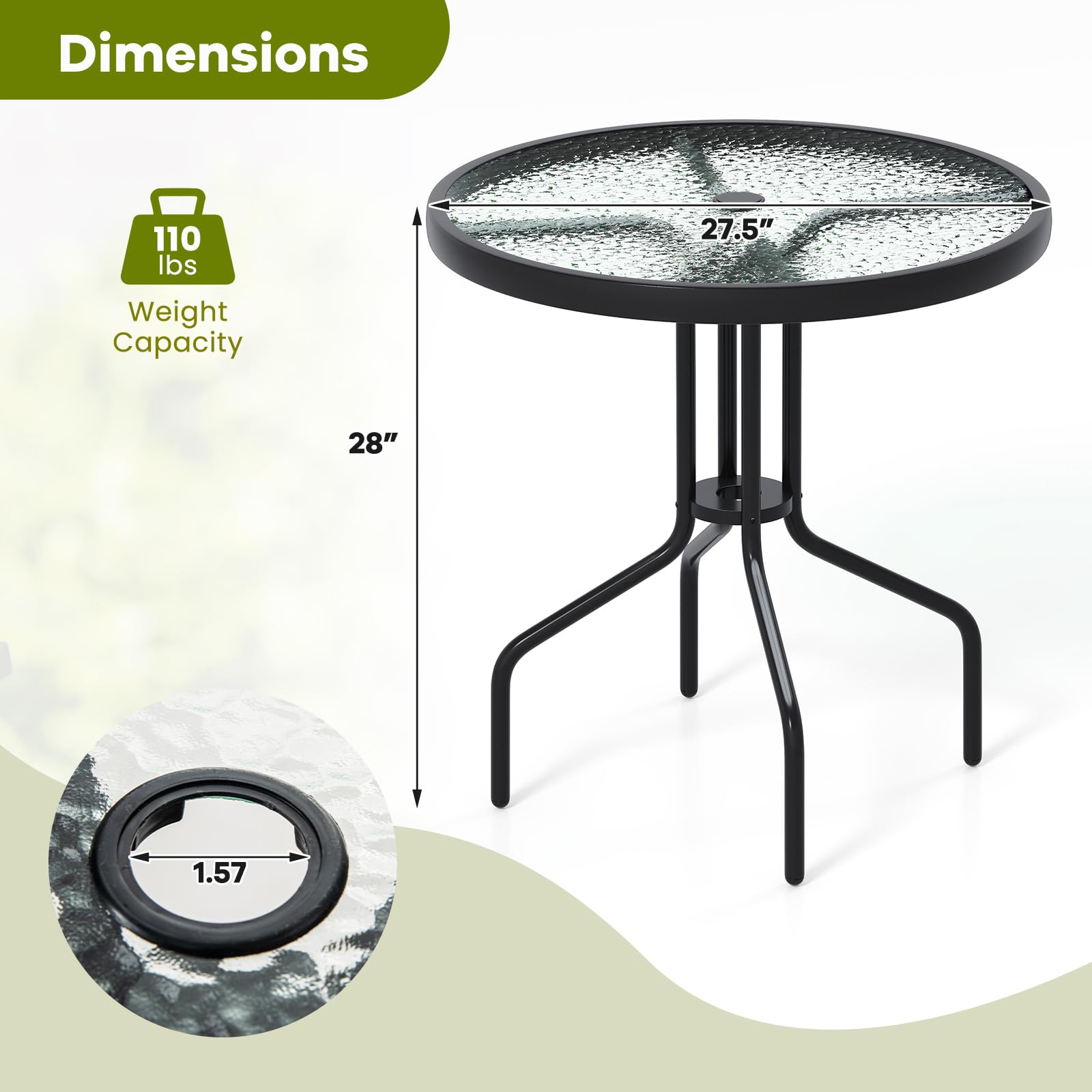 tangkula table with umbrella on deck demonstrates comfortable outdoor shade setup