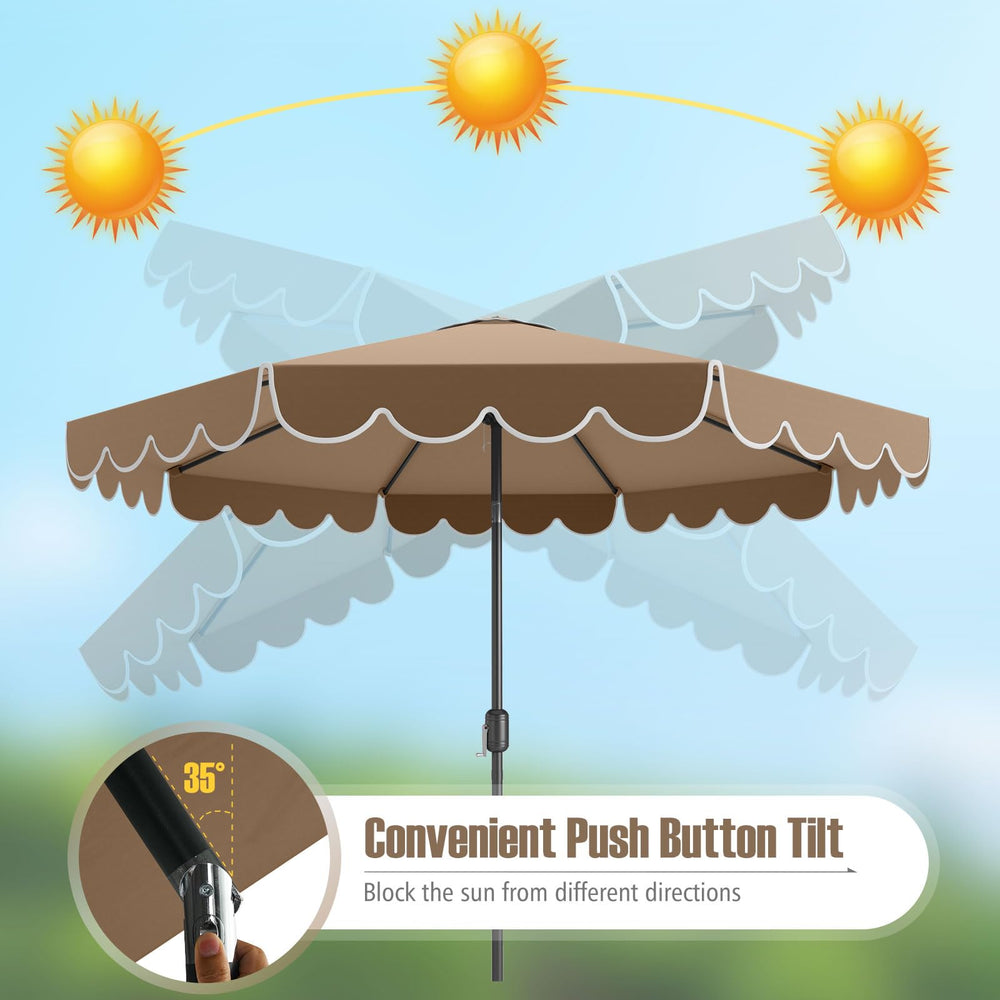 Tangkula two-tier top air vent improving airflow and wind relief
