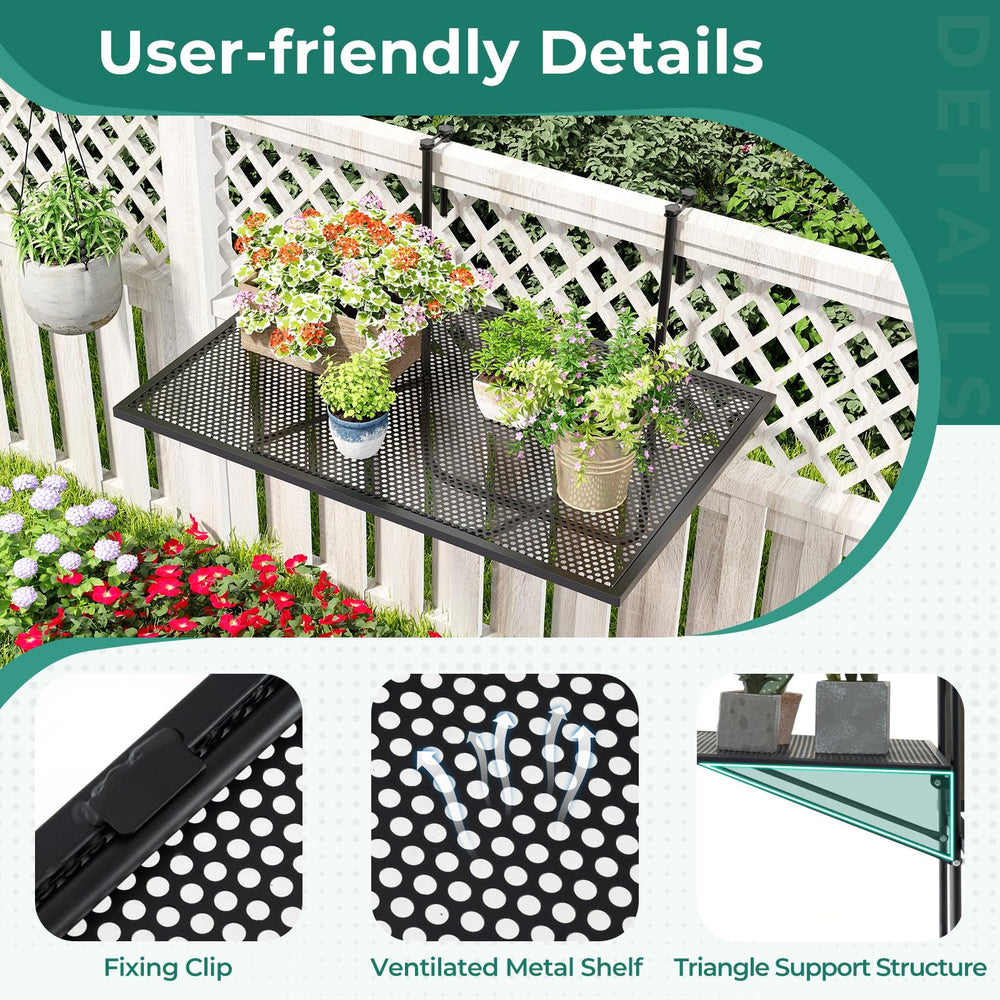 Tangkula triangular support view under table providing strong load distribution