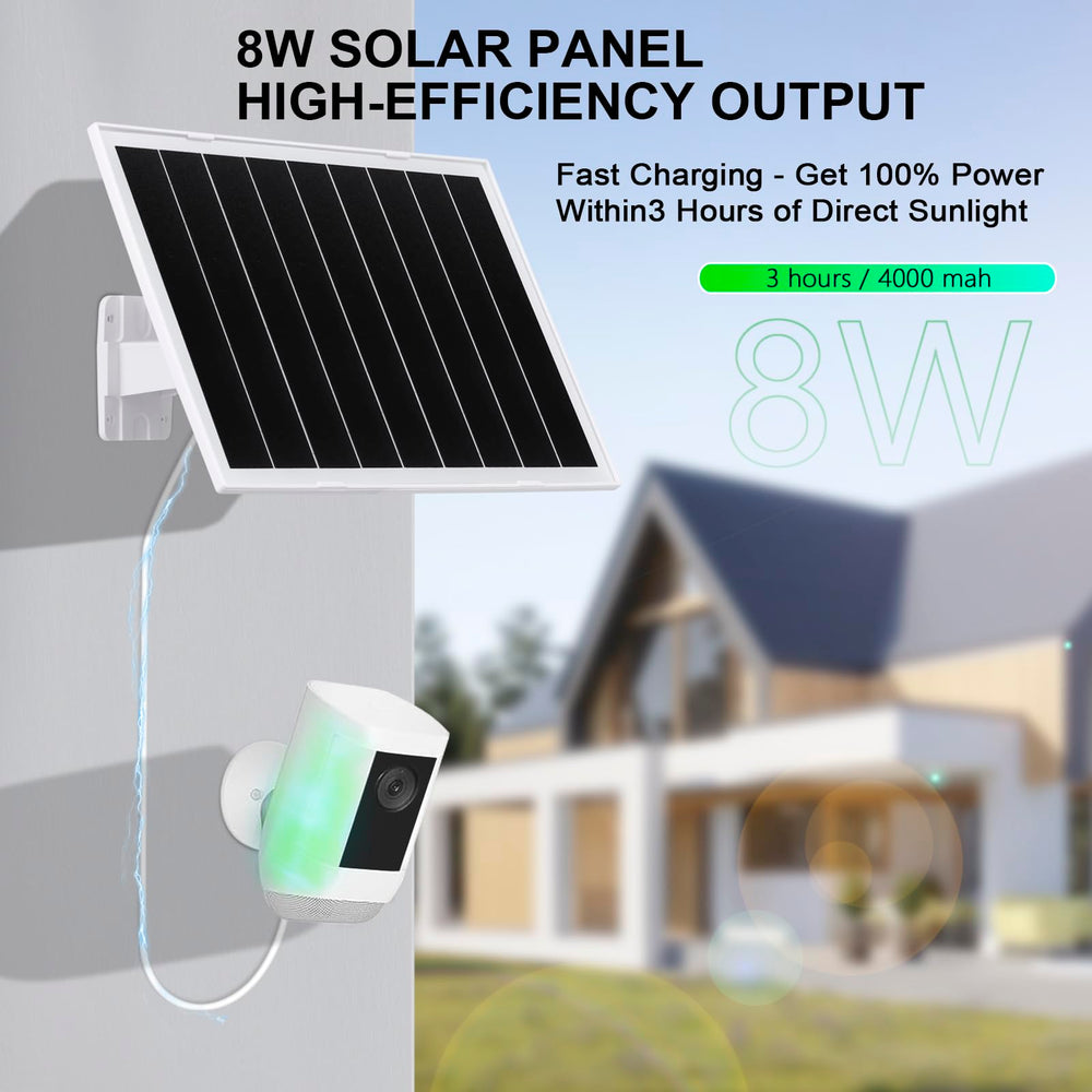 TangoSun panel plugged into camera demonstrating continuous outdoor charging