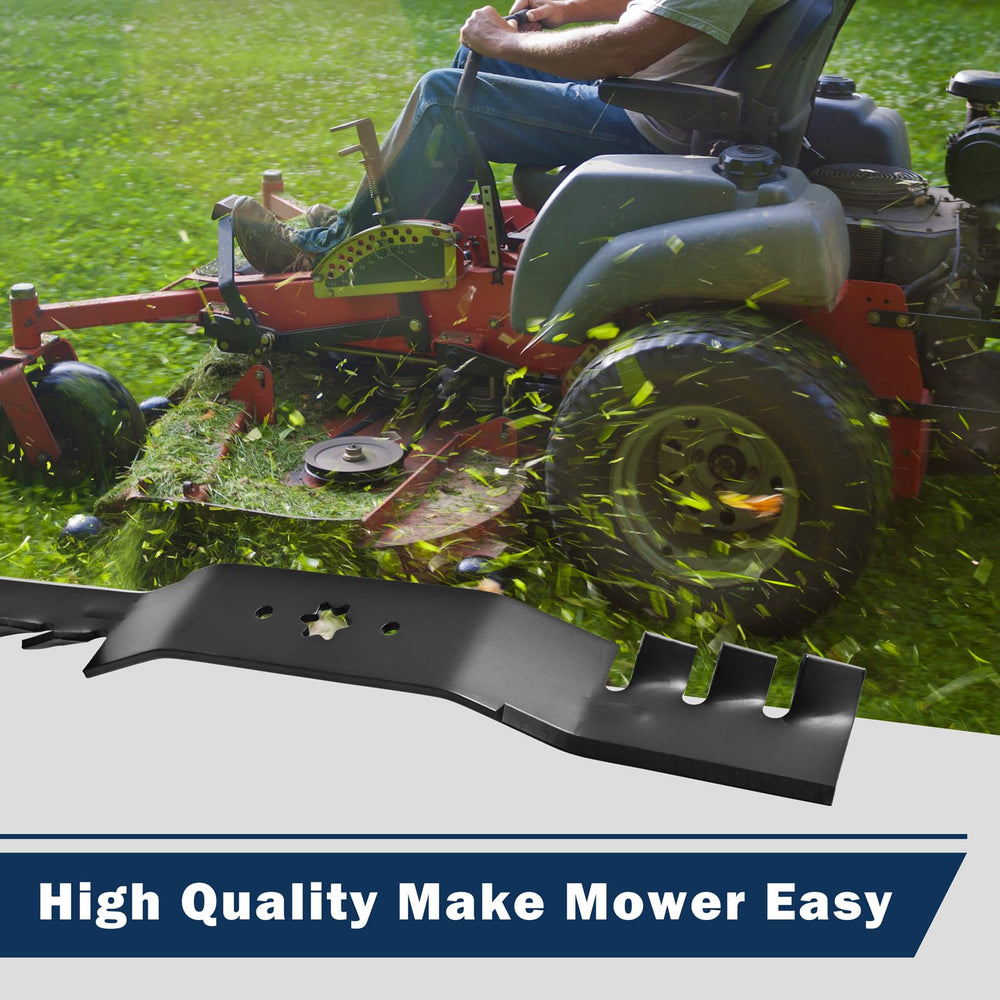 TANGWOD blades mulching grass with fine clippings returning to lawn for healthier turf