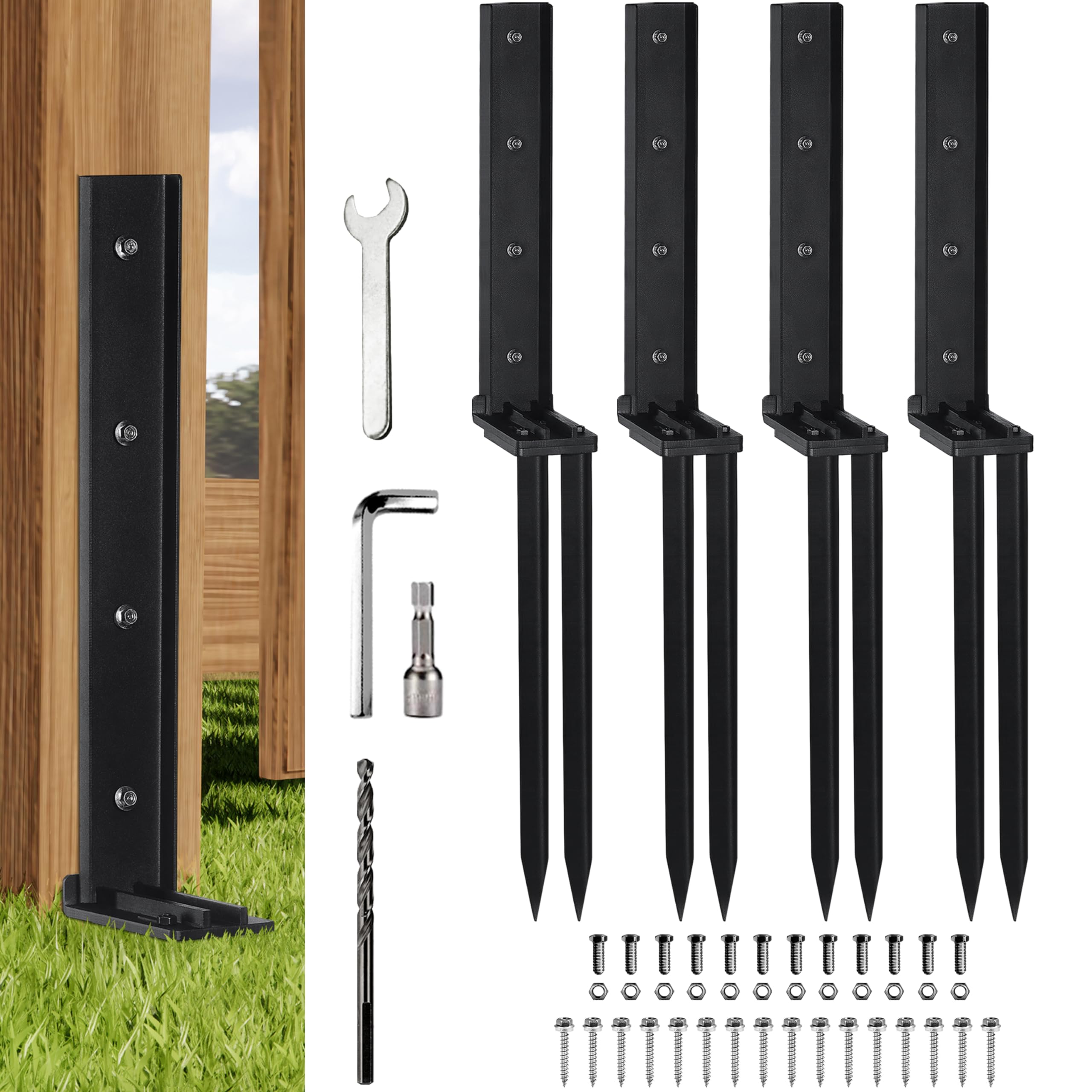 TANIVO front view of assembled anchor showing durable finish and compact kit