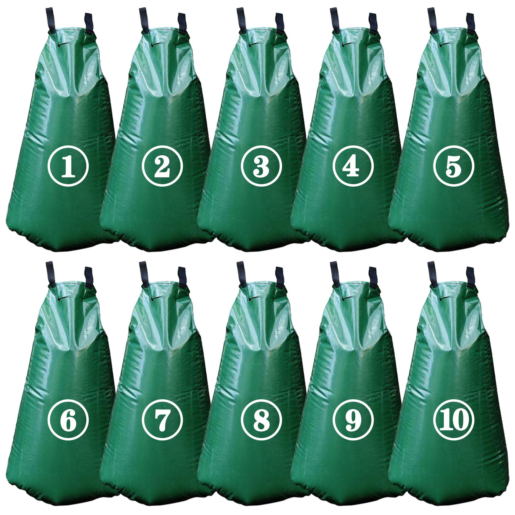 Tanzfrosch front view of 20-gallon bag showing compact zipper for easy install