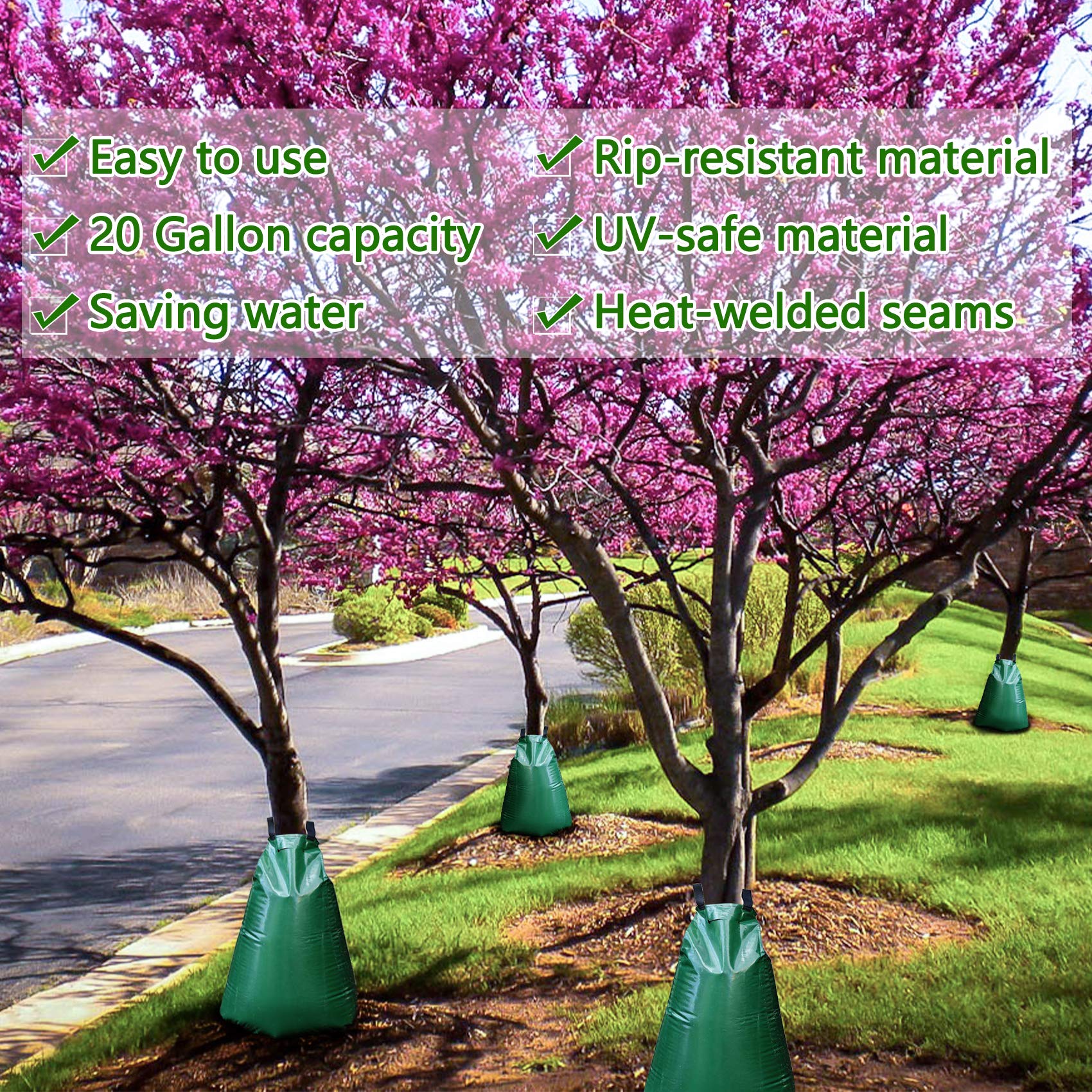 Tanzfrosch bag installed in a backyard garden demonstrating simple use