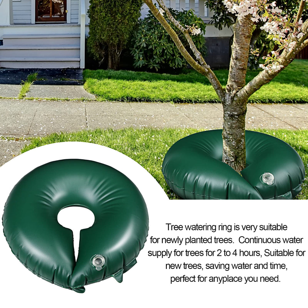TaoBary ring installed around tree trunk providing steady root-zone watering