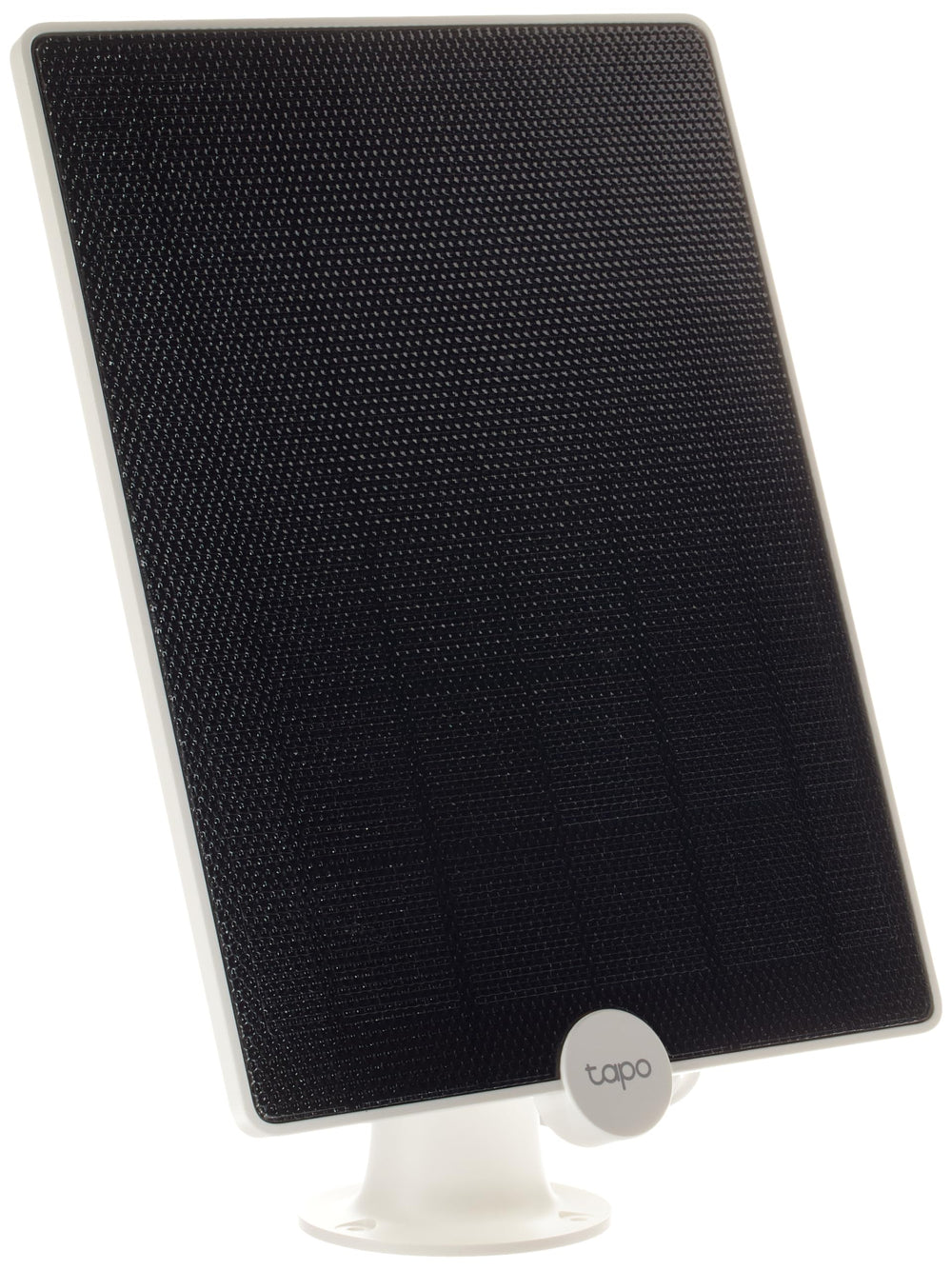 Tapo solar panel A200 front view showing weatherproof housing and compact size benefit