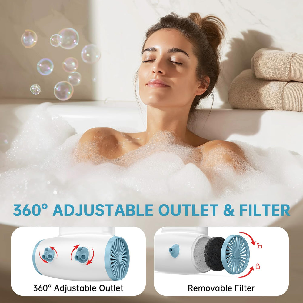 TAREIDEW package contents with loofah and Type-C cable for ready-to-use convenience
