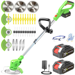 TASANSTON front view of assembled trimmer showing compact design and portability benefit