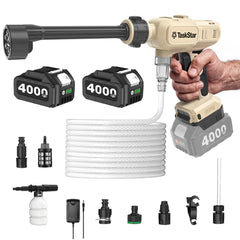 TaskStar front packaging showing portable washer and accessories for immediate use