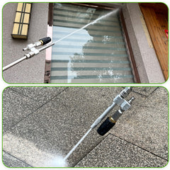 TasuoX M5 adjustable head detail illustrating twist-to-adjust spray control for versatility