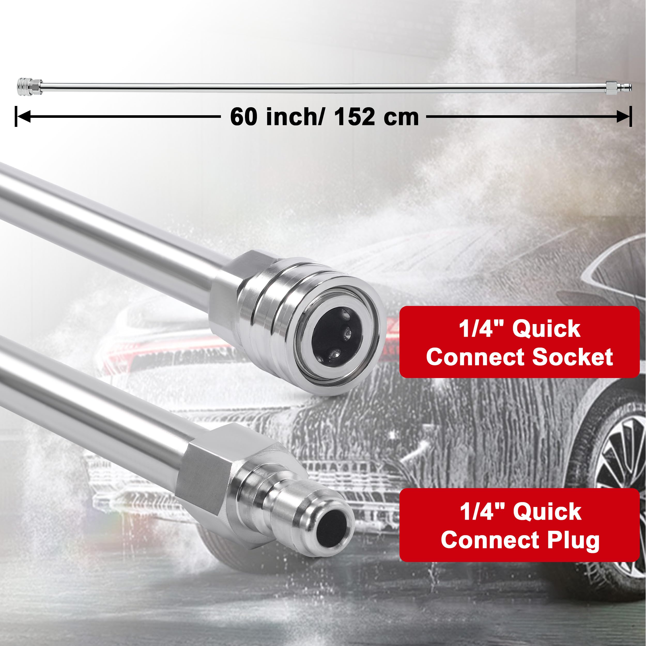 TasuoX wand in use cleaning gutters offering safe ground-level reach advantage