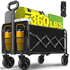 TATAANTY front view folded and expanded showing portable storage benefit