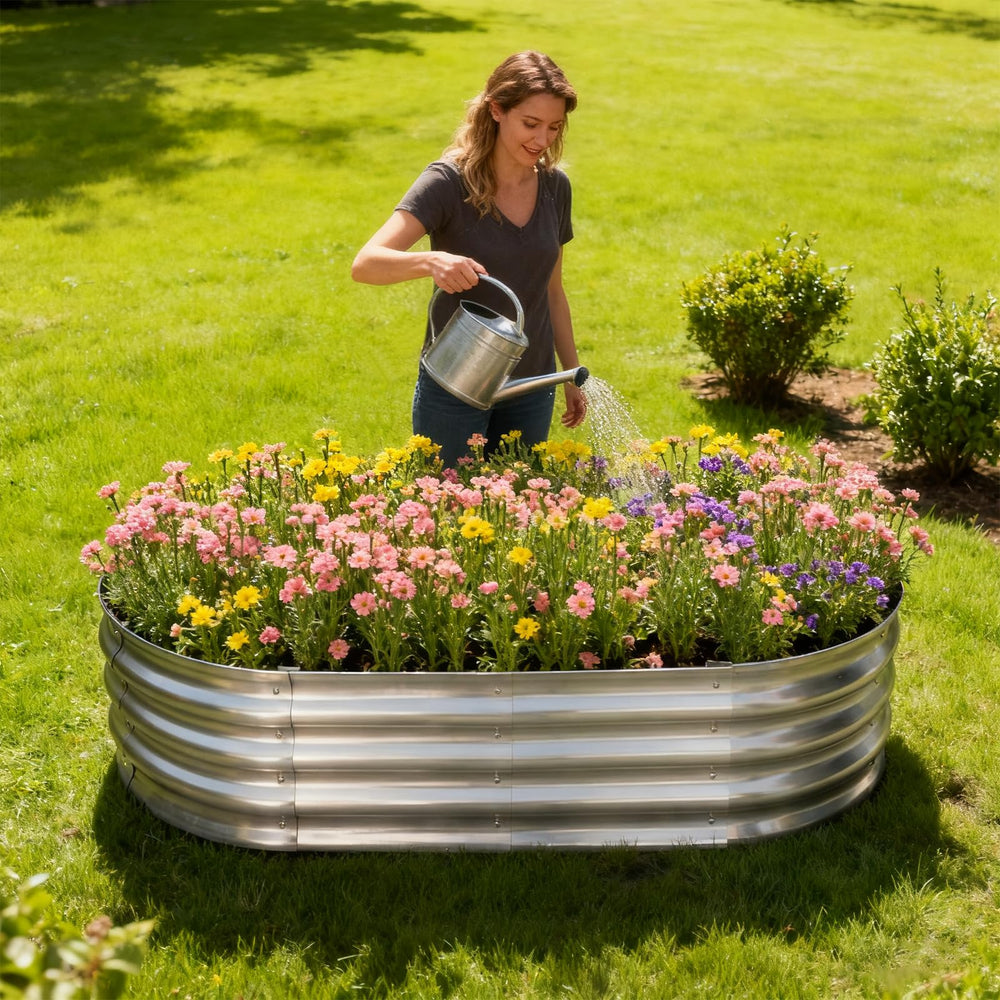 TATAANTY planter next to chair for scale showing ideal size for balconies
