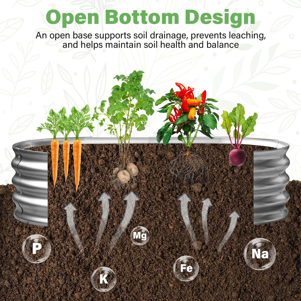 TATAANTY planter next to a ruler and tools showing compact 4x2x1 ft scale benefit