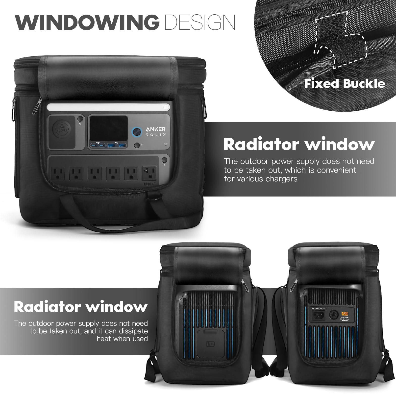 TATAVR adjustable shoulder strap and pad for comfortable carrying