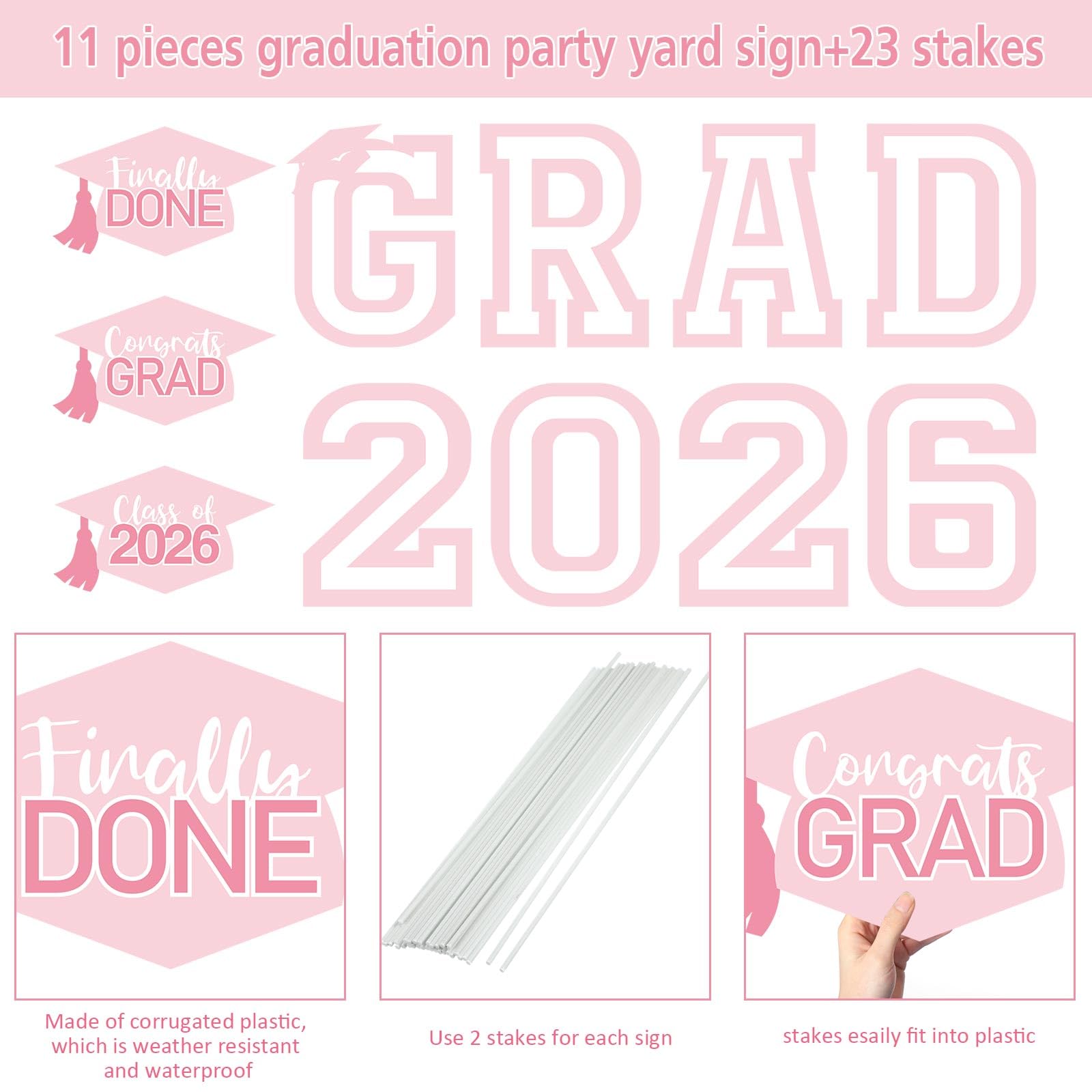 Tatuo close-up of mortarboard graphic detail showing crisp print and festive impact