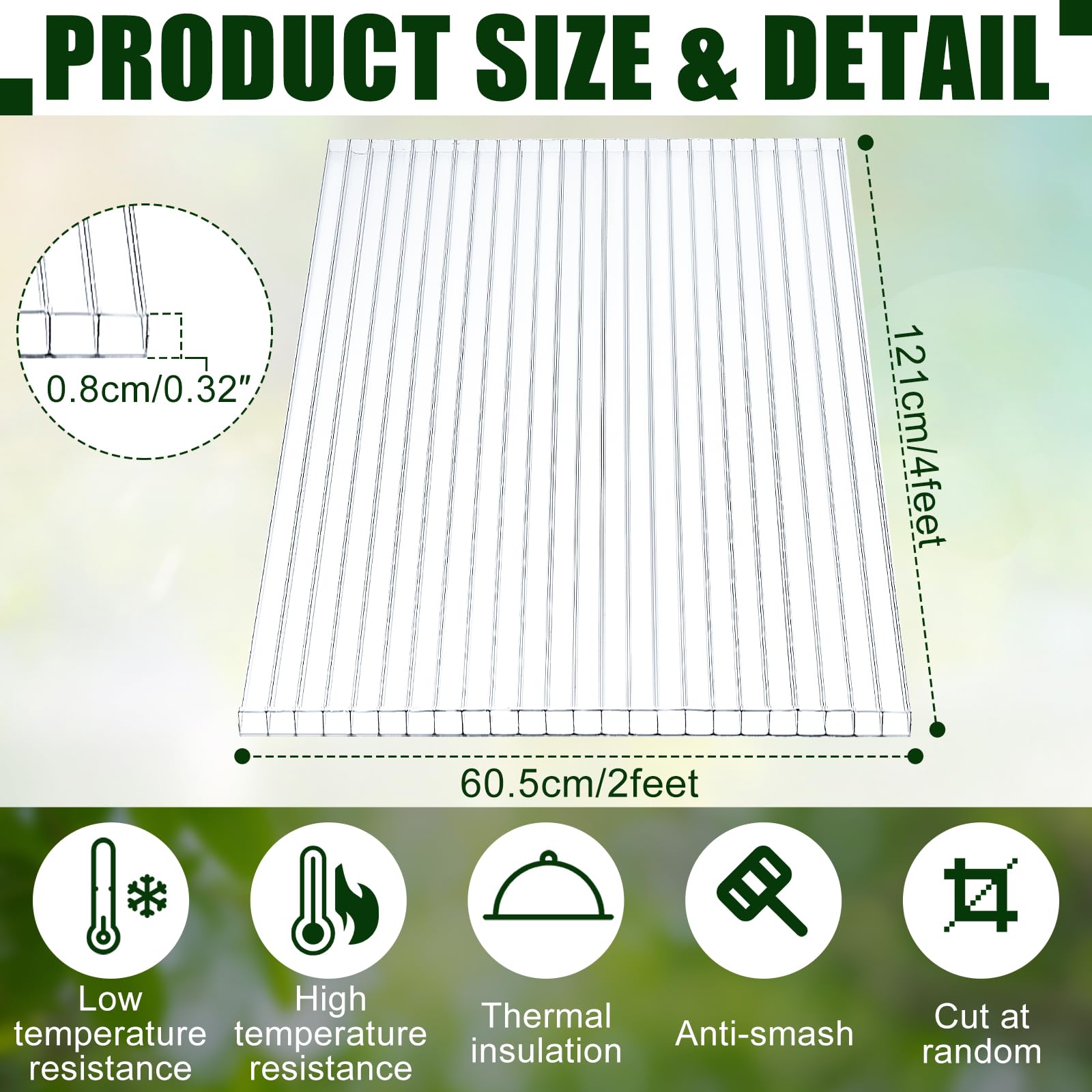 Tatuo close-up of honeycomb twin-wall structure highlighting insulation benefit