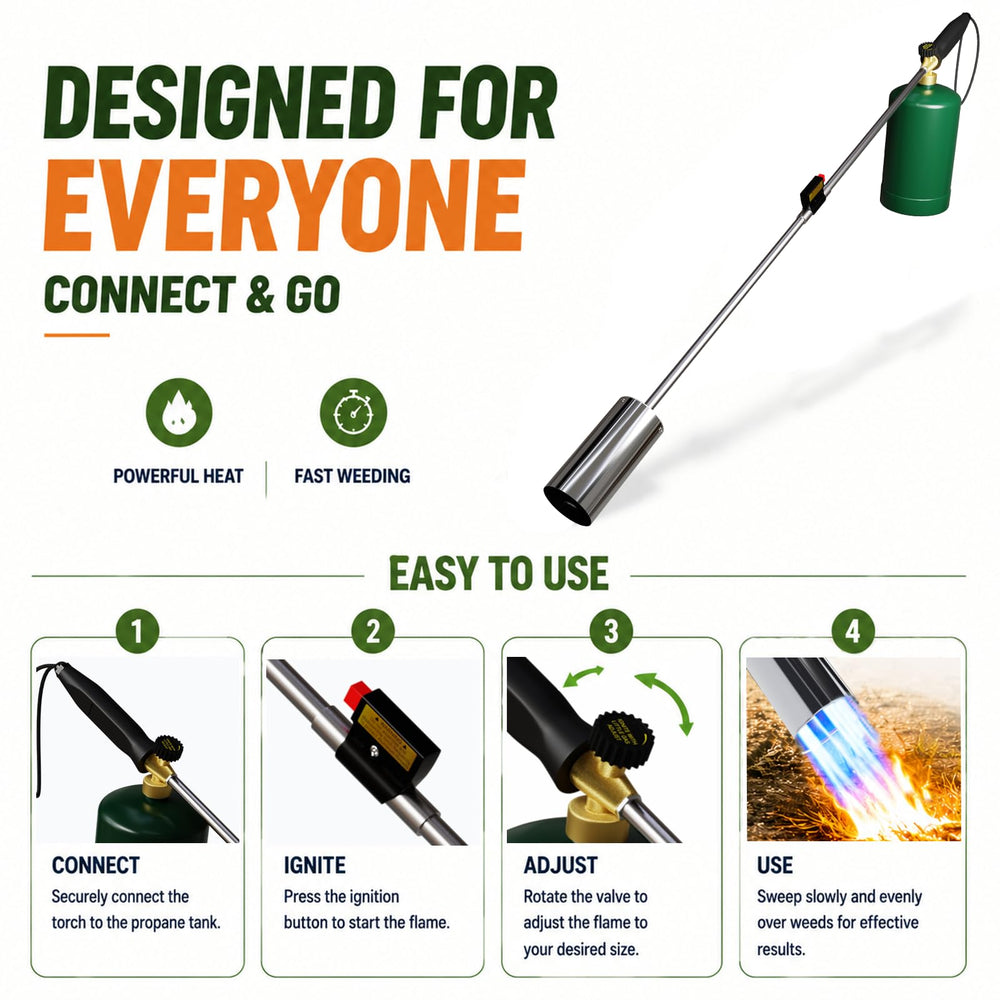 TAUSOM stainless-steel wand finish showing durable corrosion resistance