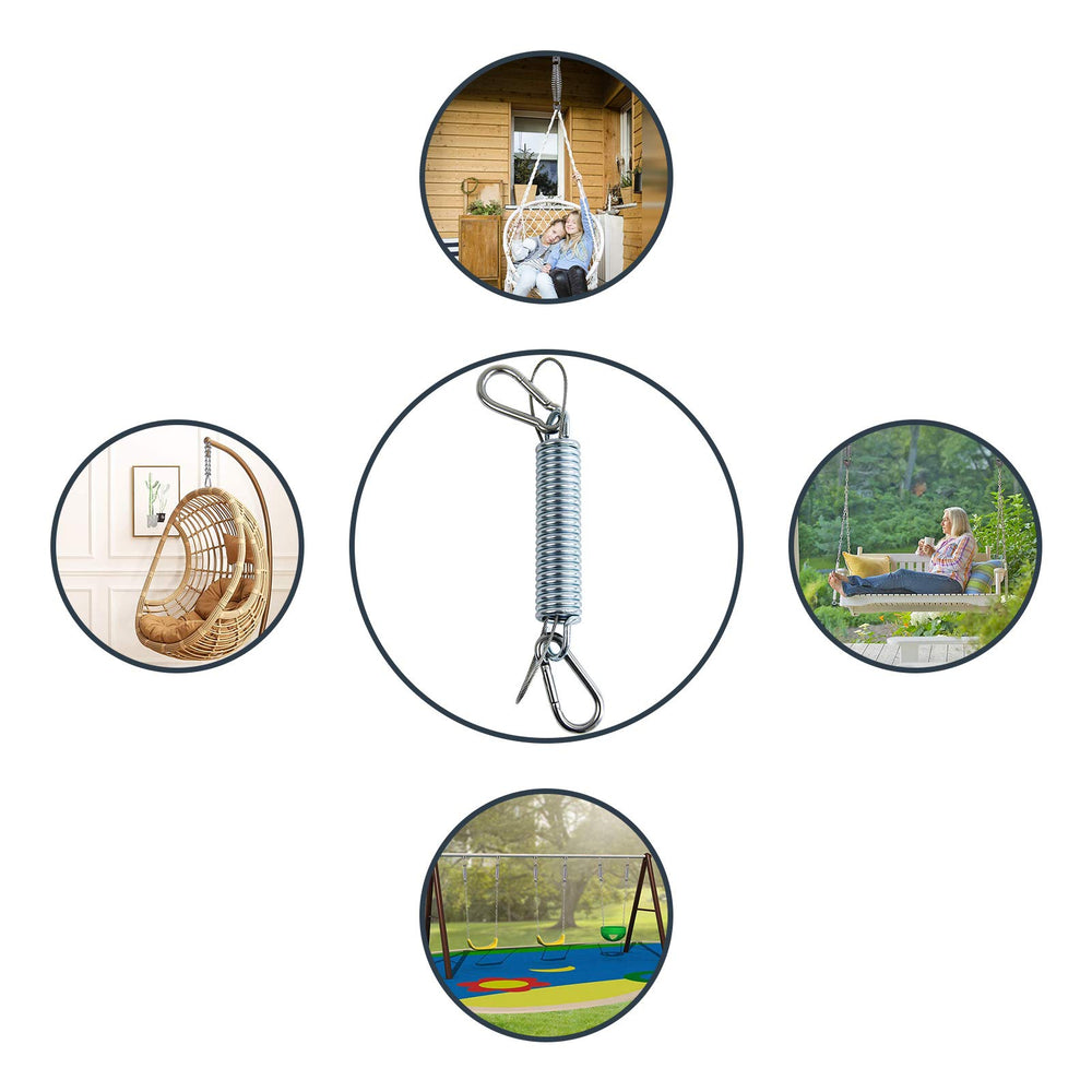 tauuio springs supporting a punching bag to illustrate heavy-load capacity