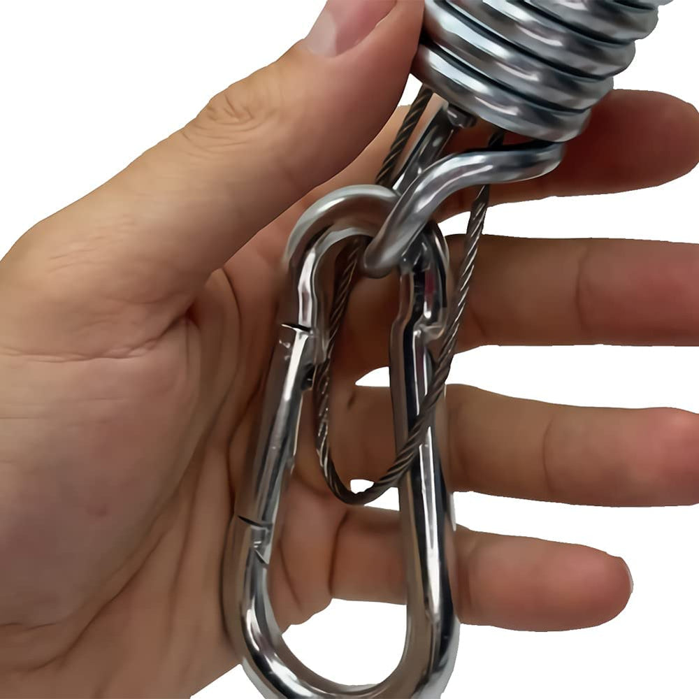 tauuio safety rope knot and loop as a backup attachment for added security
