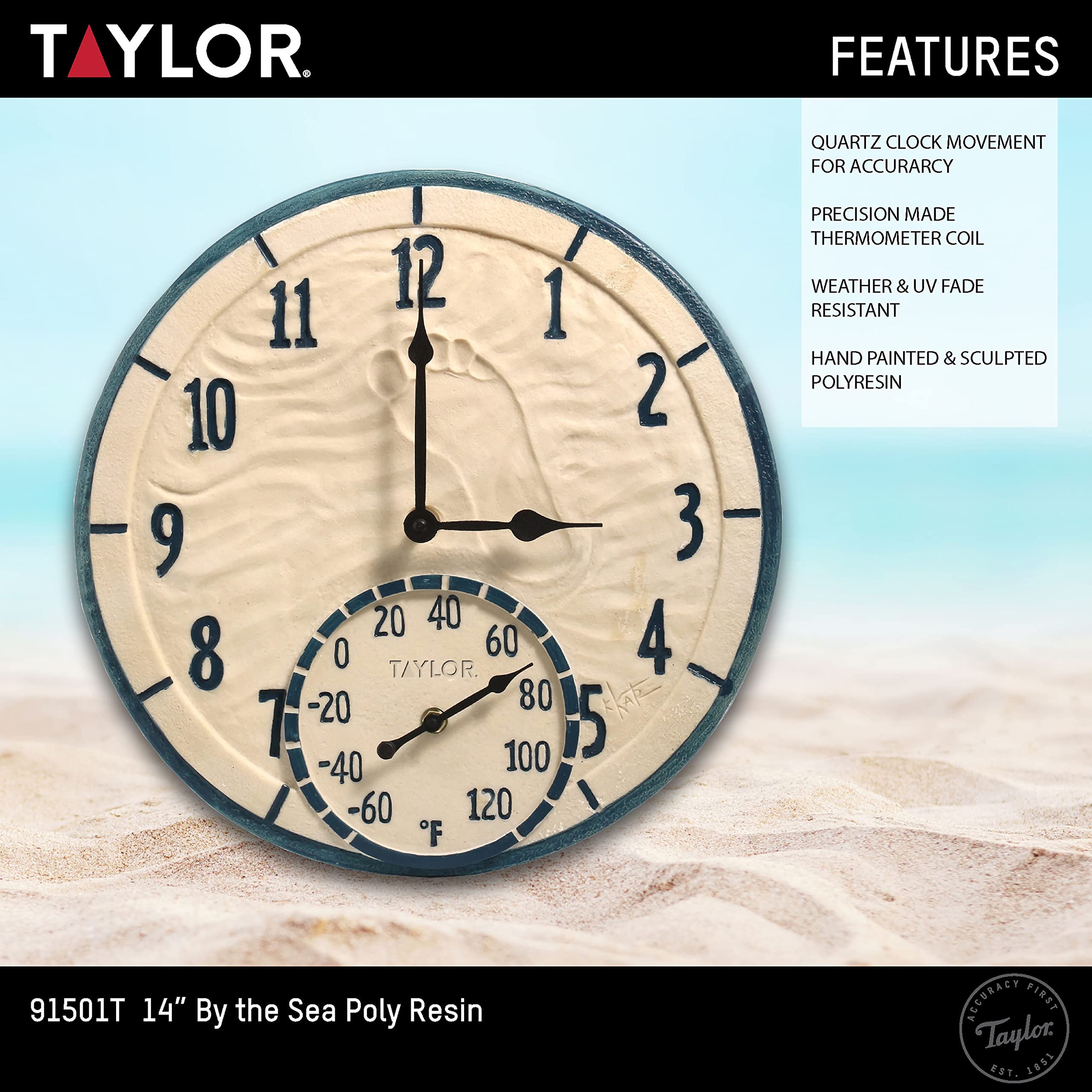 Taylor back view built-in hanger for simple secure wall mounting