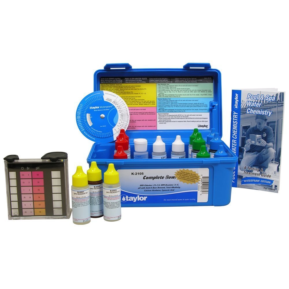 Taylor K-2105 front case showing kit layout and secure storage for quick testing