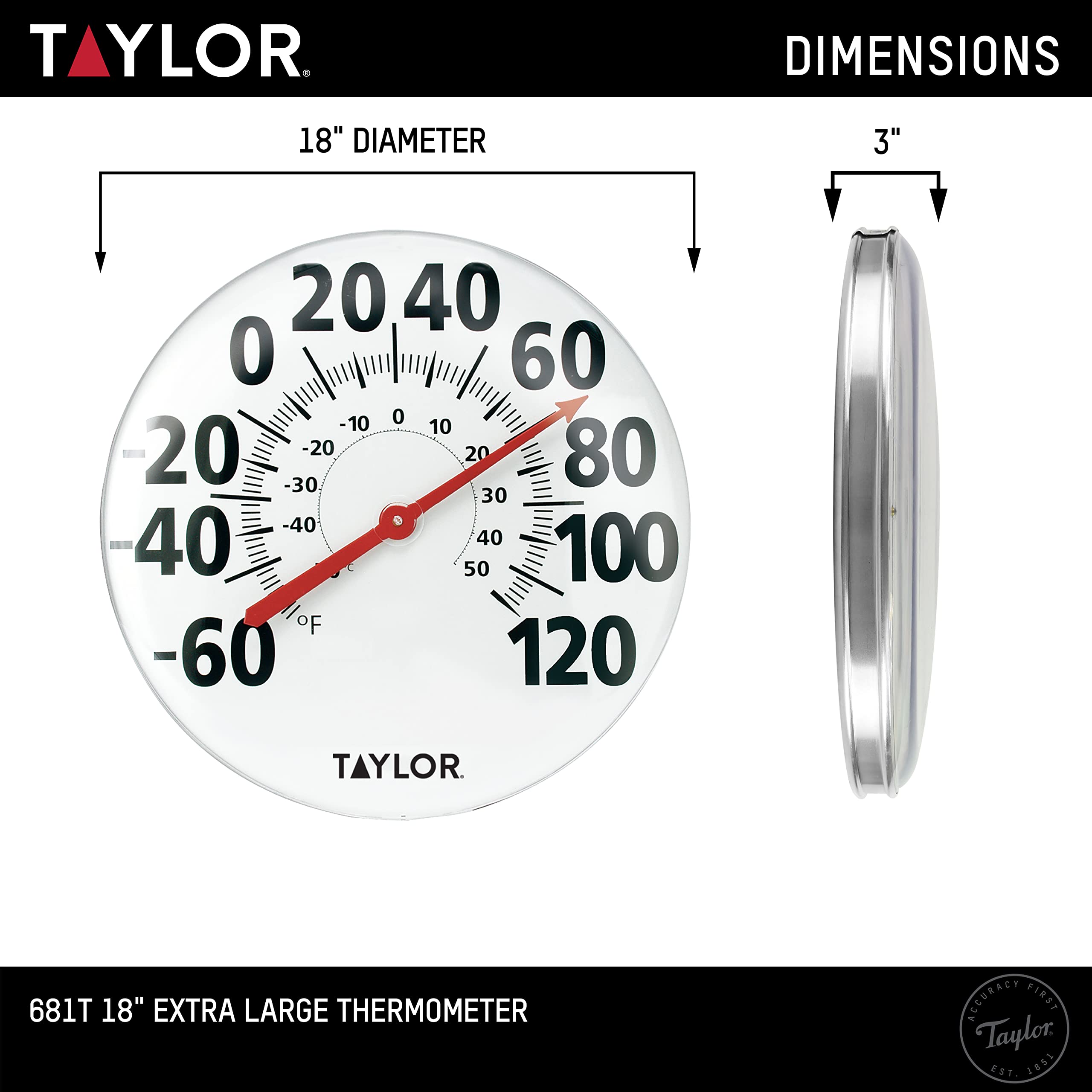 Taylor side profile highlighting weather-resistant metal frame for outdoor use