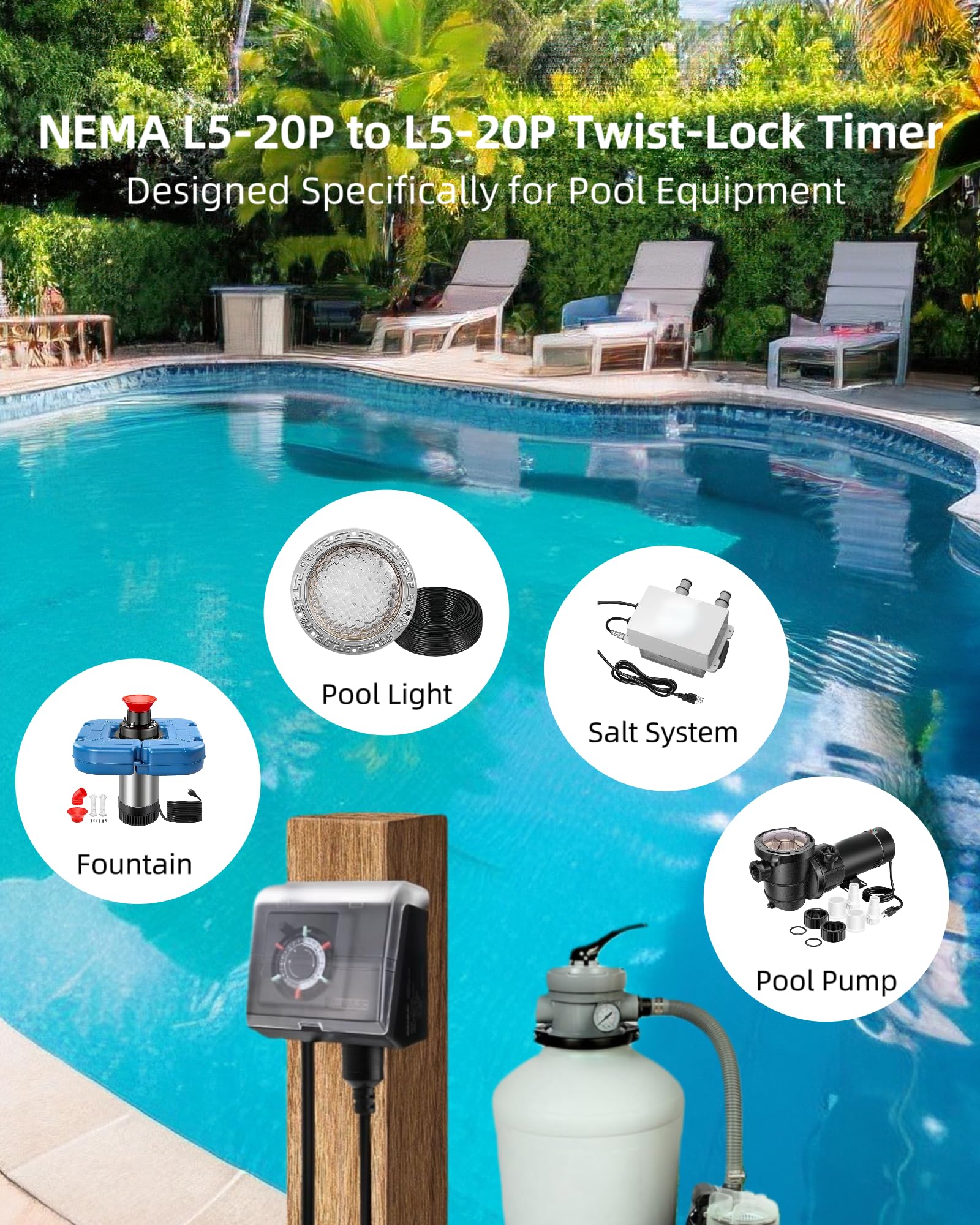 TAYMATIC transparent cover open revealing protected timer mechanism