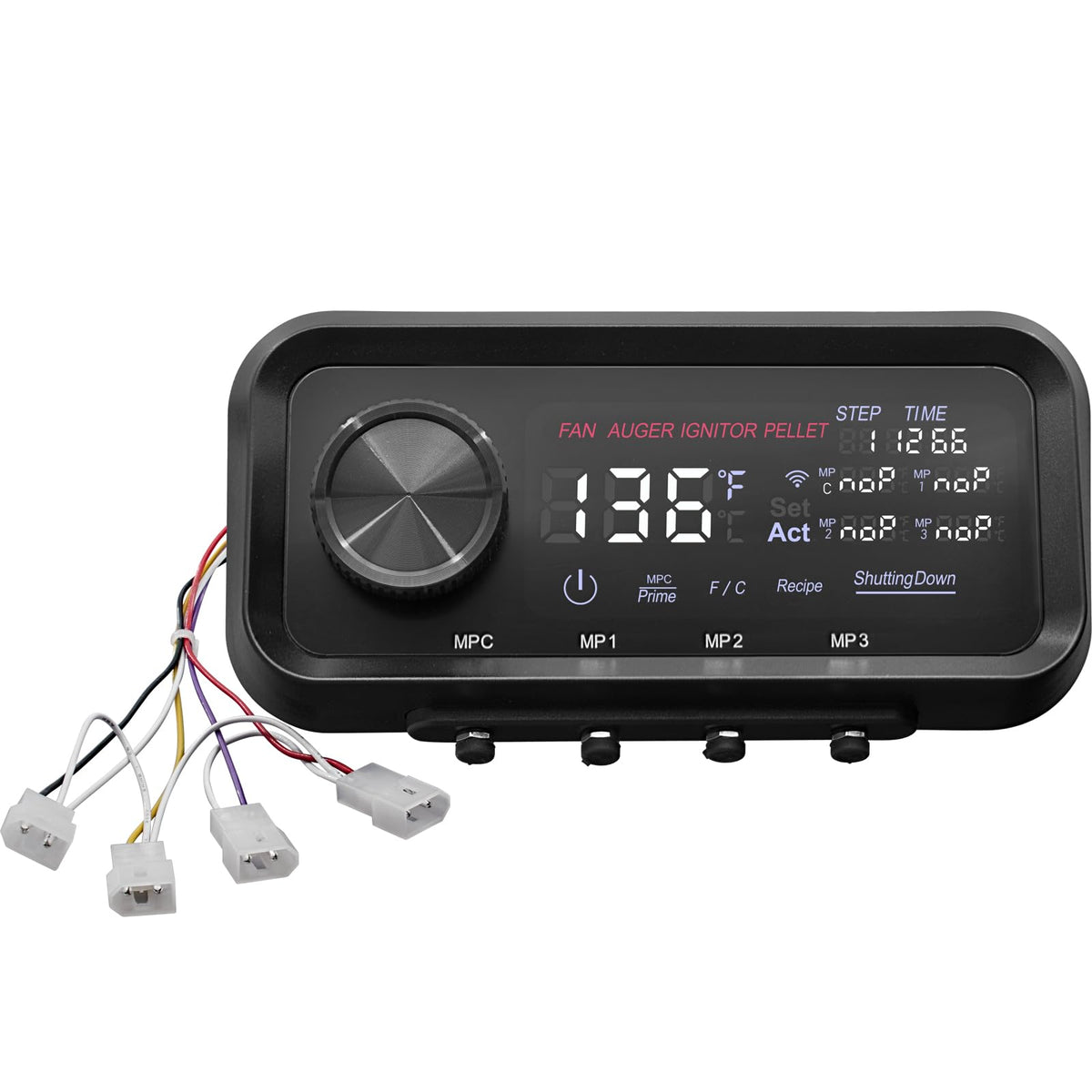 Tbgrepts front panel display showing clear readout and easier grill control
