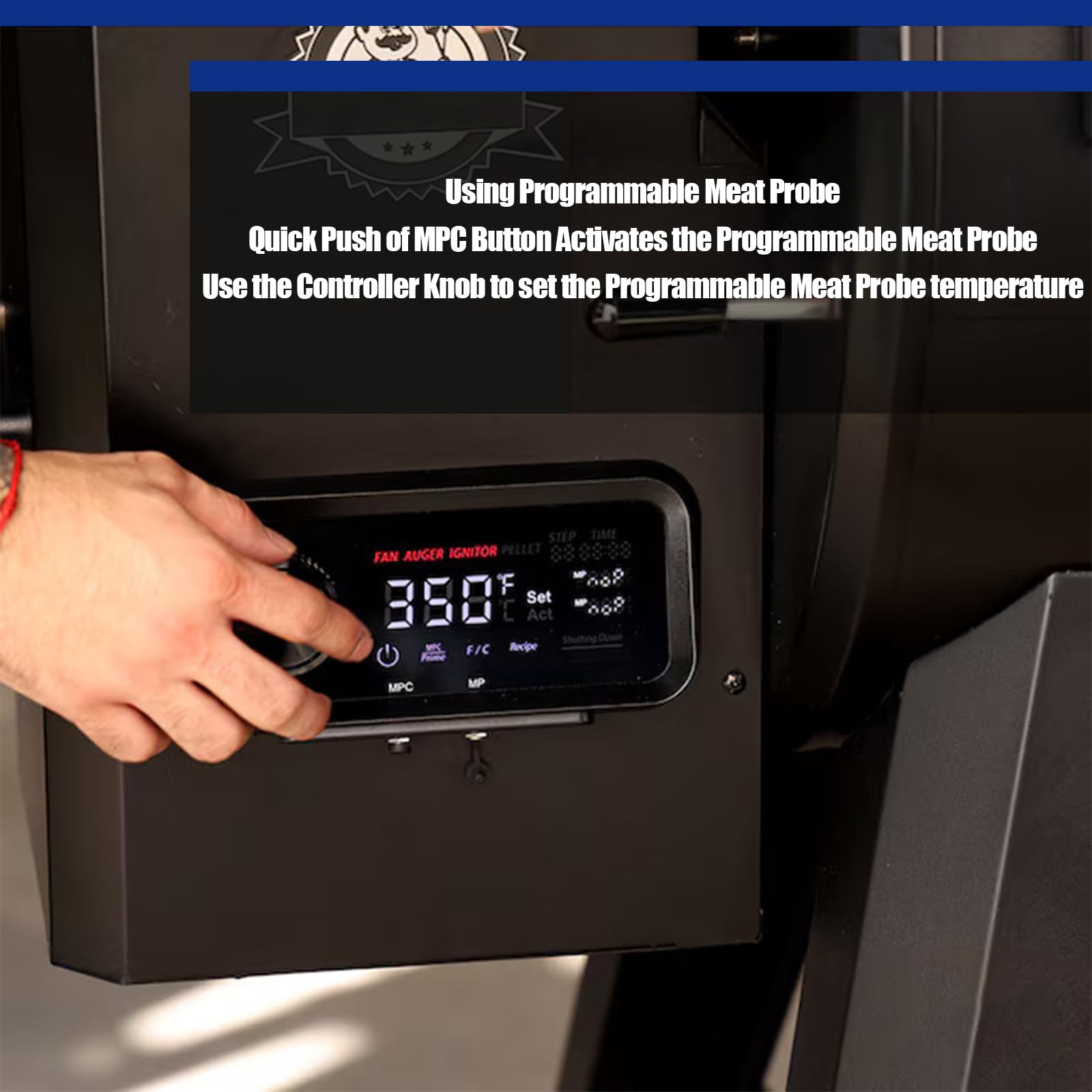 Tbgrepts control board installed inside Pit Boss for restored grill performance