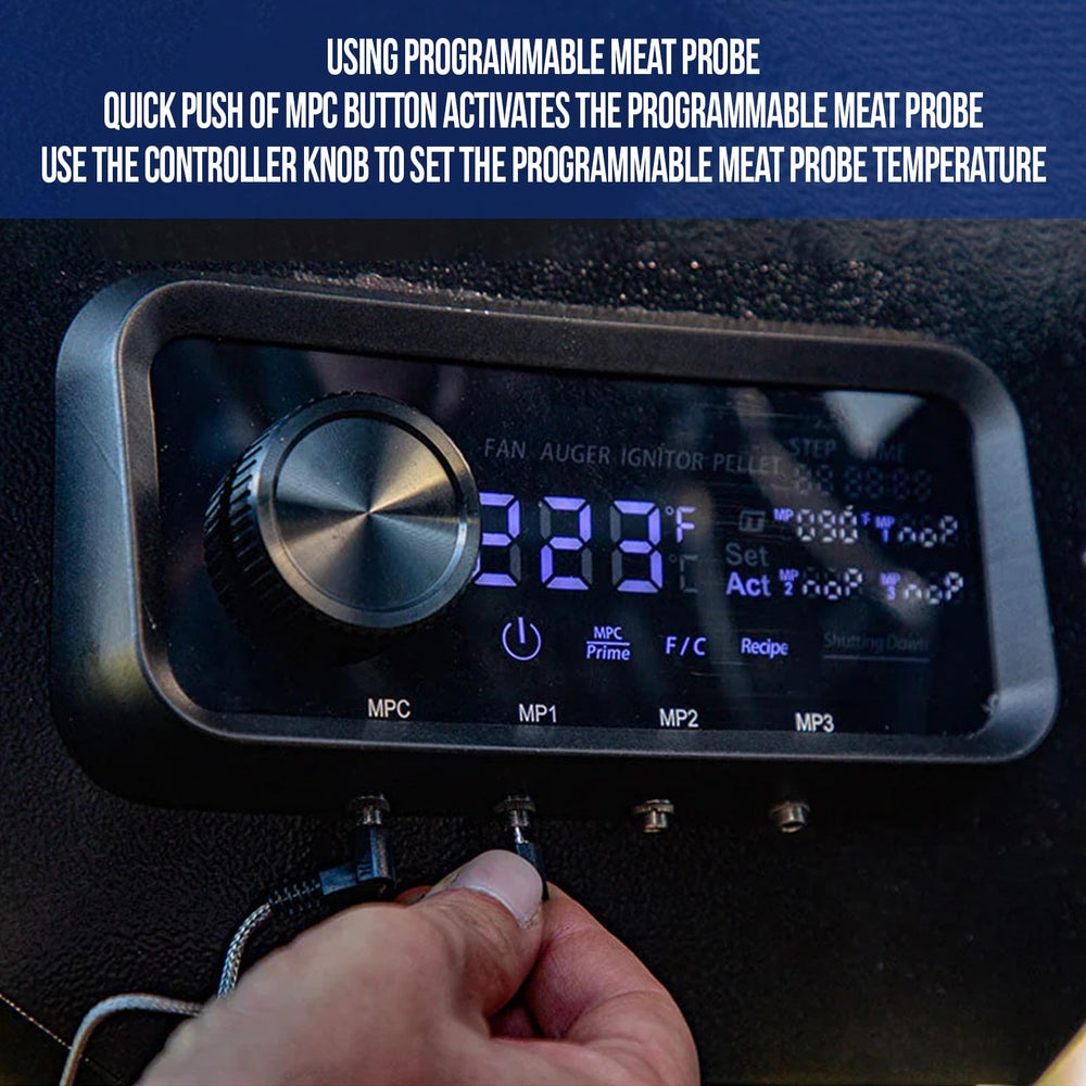 Tbgrepts meat probe ports detail enabling multi-probe temperature monitoring