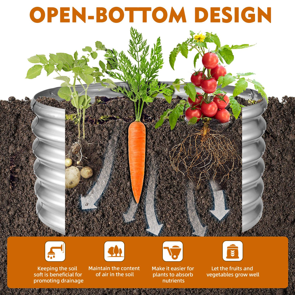 TBMLC ring repurposed as a raised garden bed holding soil and plants