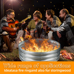 TBMLC fire ring in use with campfire offering safe contained flame for gatherings