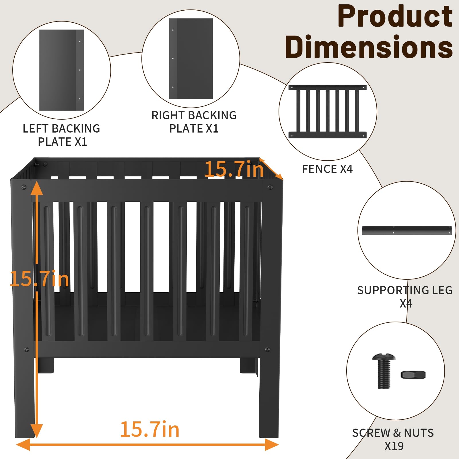 TBMLC size comparison next to chair showing portable 16-inch square footprint