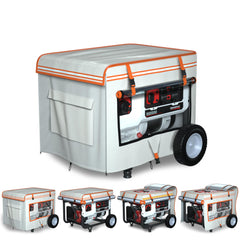 TBNO front view showing full cover and snug fit protecting generator