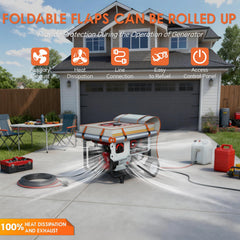 TBNO top zipper open for refueling access without removing cover