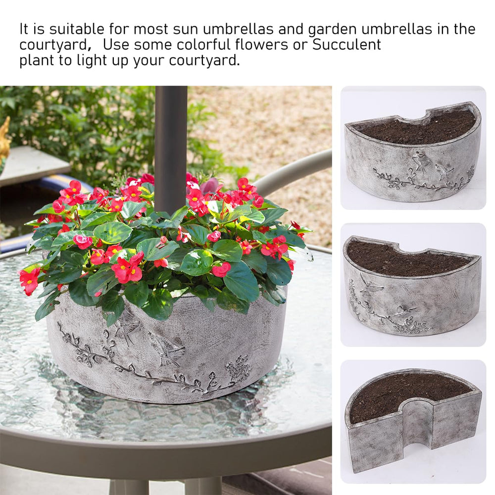 Tbpro lifestyle patio setting showing durable planter enhancing outdoor space