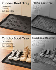 tchdio close-up textured base prevents shoe slipping for safety